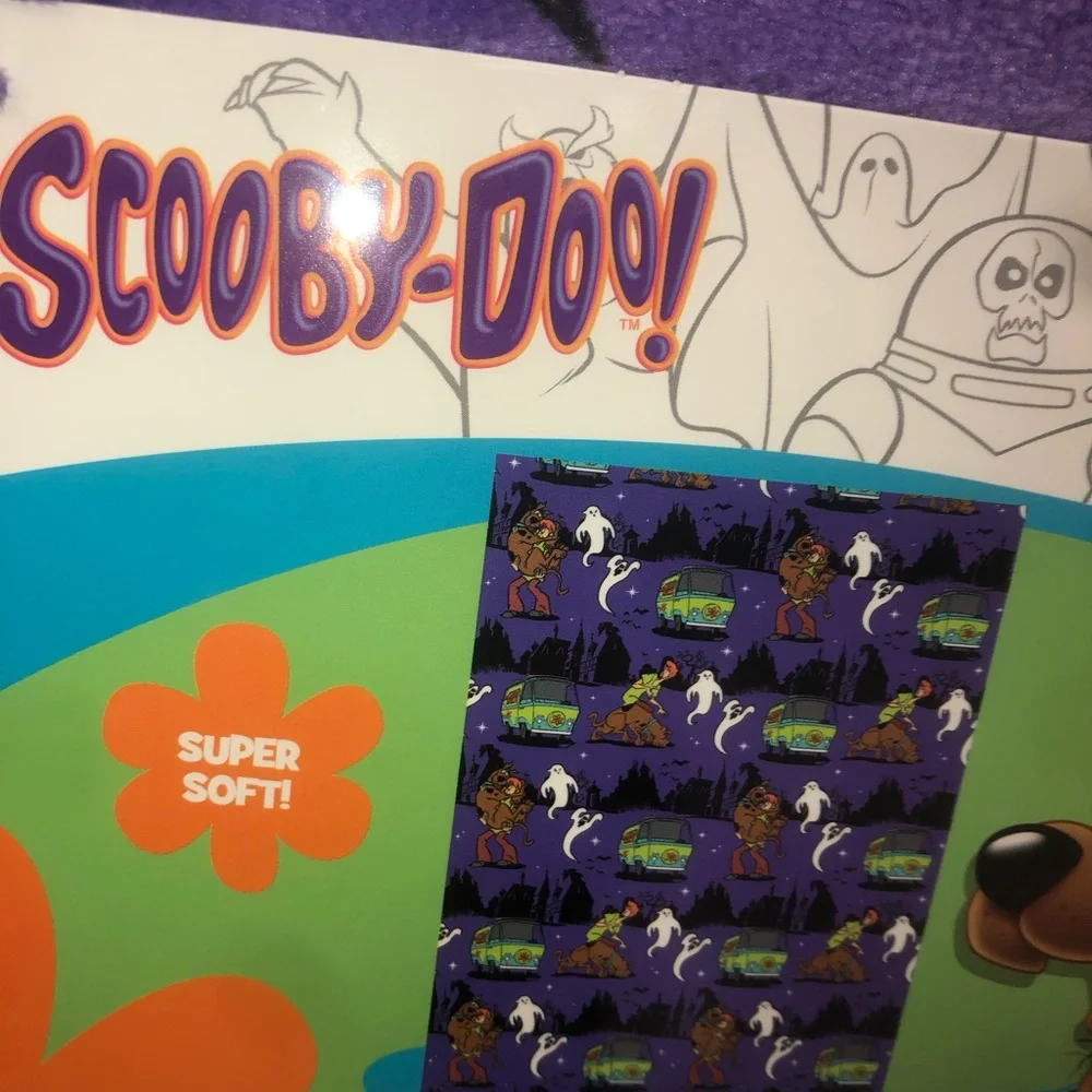 💜 Scooby-Doo Halloween Plush Throw Blanket -
